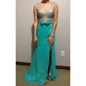 Petite Turquoise Dress